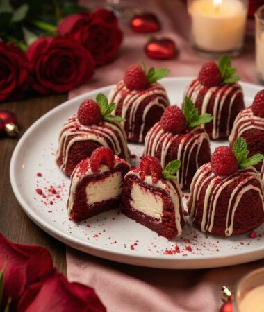 Red Velvet Cheesecake Bites for a Romantic Evening