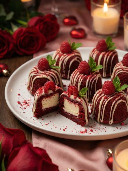 Red Velvet Cheesecake Bites for a Romantic Evening