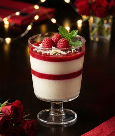 White Chocolate Raspberry Love Mousse for Valentine’s